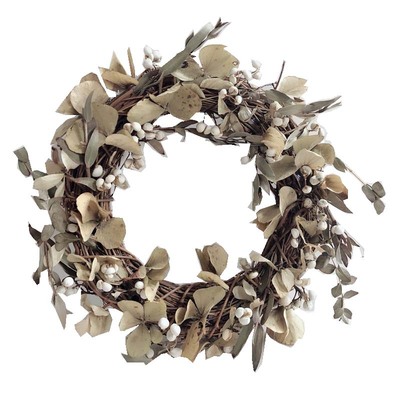 法式浪漫乡村花艺棉麻绣球门楣花