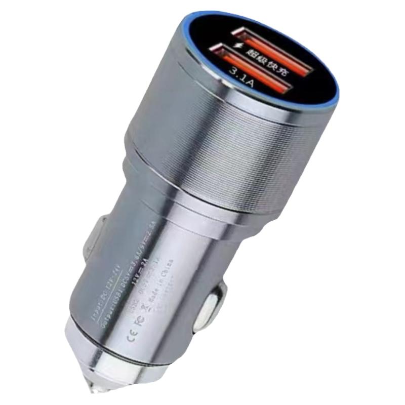 100W铝合金车充超级快充66W闪充车载手机充电器12V24V车载充电器