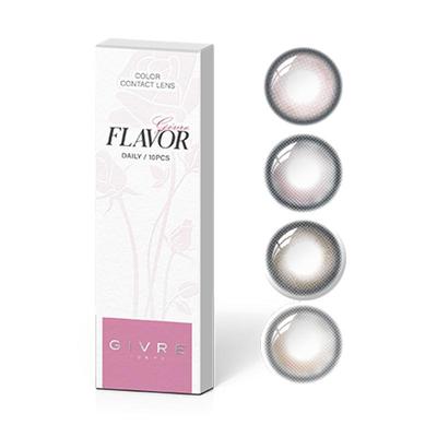 【大直径】绮芙莉美瞳日抛10片自然彩色棕隐形眼镜官方正品旗舰店