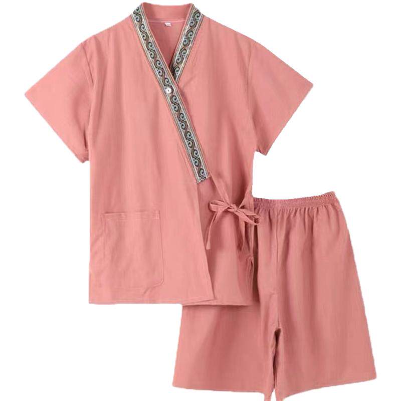 苎麻高档汗蒸服女款男款浴服