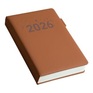 A5笔记本本子2026年款商务工作办公会议记录本加厚皮面简约成人日记本支持企业定制可印logo大学生超厚记事本