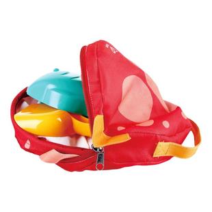 Hape儿童便携折叠沙滩桶套装铲子小桶玩具玩沙子海边戏水挖沙工具