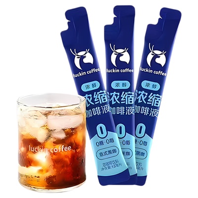 瑞幸浓缩咖啡液速溶无糖15杯装