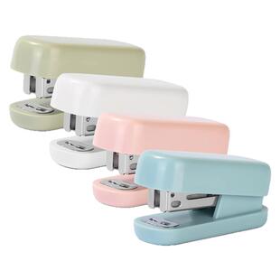 得力订书机学生用办公用装订机家用钉书机订书钉12号定书机钉办公用品文具多功能省力马克龙迷你小号订书器