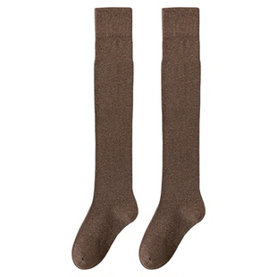 棉次元小腿袜子女纯棉新款秋冬季jk防滑不掉春秋配小皮鞋长筒袜