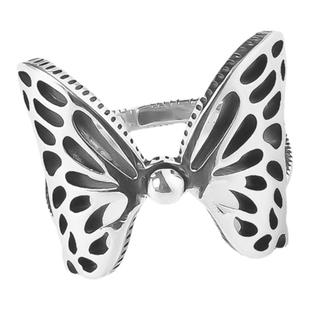 欧美夸张嘻哈蝴蝶戒指女复古超仙个性指环时尚韩版食指戒网红饰品