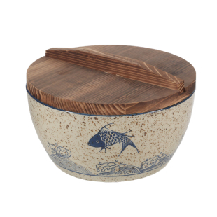 大号复古汤盆陶瓷小号和面盆带盖冷锅串串钵钵鸡专用深碗水煮鱼盆