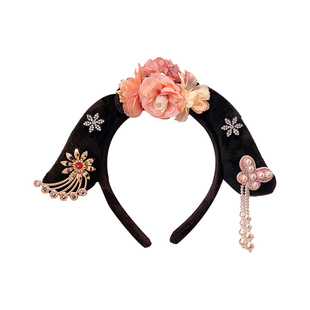 格格发箍宫廷风贵人旗头头箍甄嬛传娘娘贵妃发卡表演道具头饰发饰