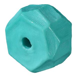 天然绿松石隔片无相珠多面菱形隔珠湖北十堰竹山高瓷高蓝DIY配件