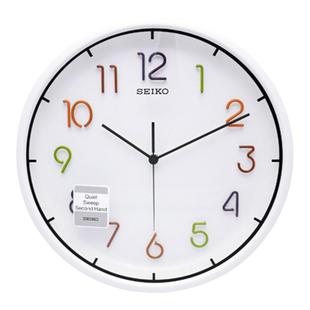 SEIKO日本精工钟表静音糖果简约创意儿童12寸客厅挂钟QXA447H