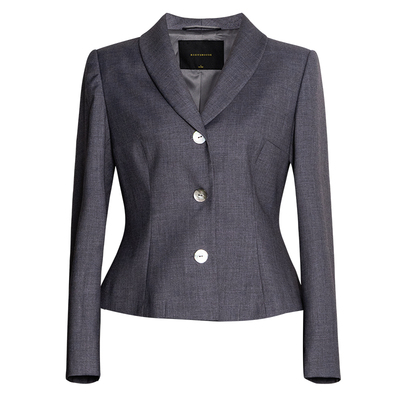 罗衣简约通勤V领短外套