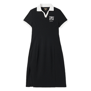 【微风晚课】BOYLONDON夏抑菌凉感长裙修身显瘦休闲连衣裙W17904