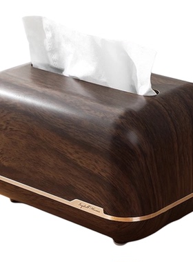 桌面客厅中古风纸巾盒收纳抽纸盒
