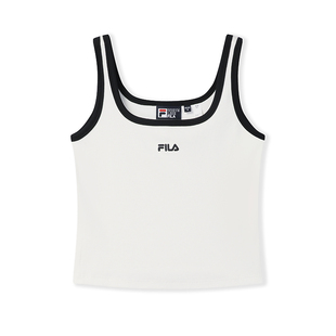 FILA 斐乐官方女子针织背心2026夏新款休闲百搭修身外穿吊带上衣