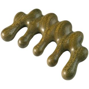 天然绿檀木梳头部经络按摩颈部刮痧女头皮养发疏通经脉五齿经络梳