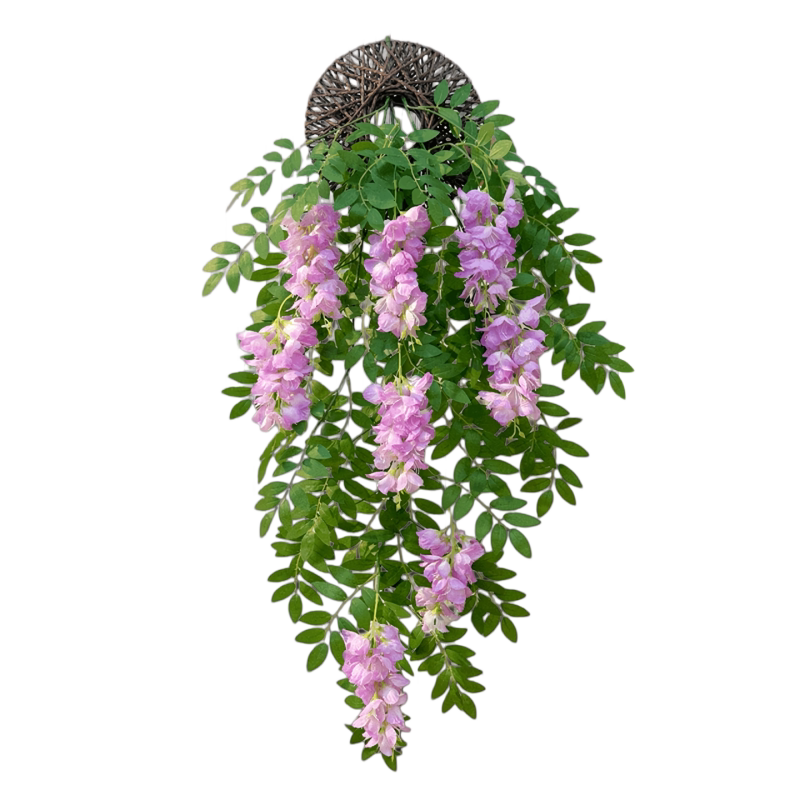 仿真灯笼吊兰绿植假花藤条装饰