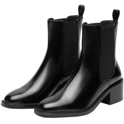 73hours英伦风粗跟切尔西靴