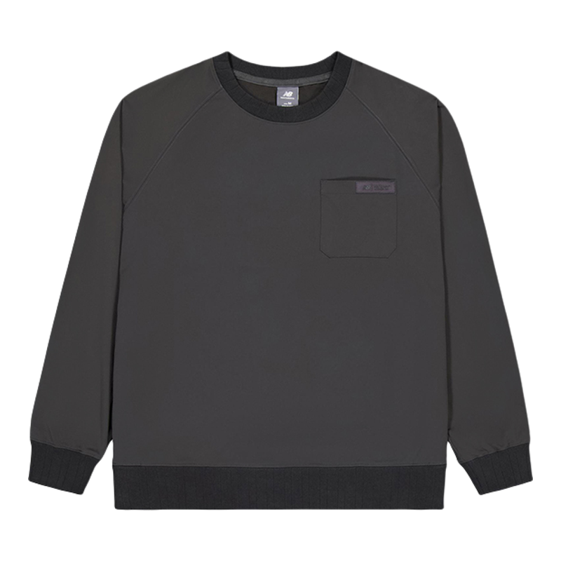 New Balance/NB正品新款男士复古圆领简约卫衣套头衫NCE35071-DKG