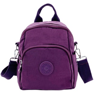 牛津布双肩包女小包夏天轻便旅行2025新款帆布迷你单肩背包女防水