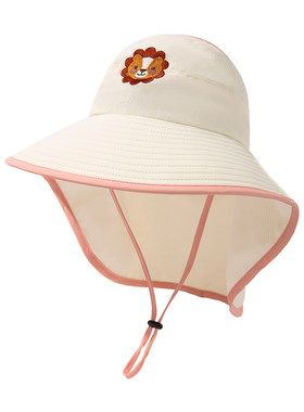 siggi儿童夏大帽檐带披风防晒帽