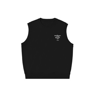 RickyisClown绣花针织背心男女新款无袖马甲外套潮牌美式情侣上衣