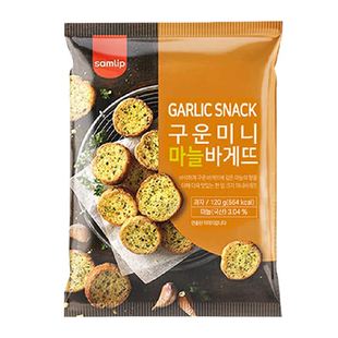 samlip韩国进口法式蒜香面包干120g烘烤越嚼越香酥脆可口早餐零食
