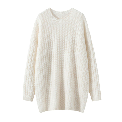 100%纯山羊绒针织打底衫女中长款