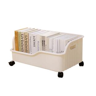 桌下书本箱子装书收纳箱带轮小推车学生高中教室用书箱书籍整理盒