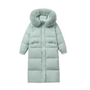 羽绒服2025年女款新款中长款时尚学院风高级感加厚长款冬季外套