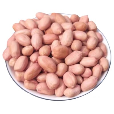 当季新货花生米颗粒饱满白沙白皮花生米农家花生仁榨油家用商用