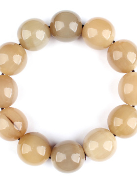 知梳世家天然牦牛角佛珠手链