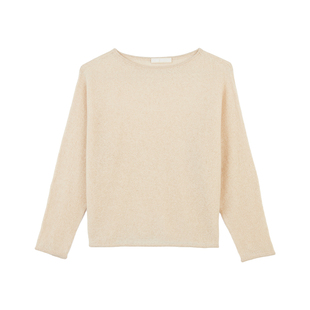 GOBI戈壁秋冬女士简约气质圆领羊绒衫针织衫山羊绒毛衣外套WK778