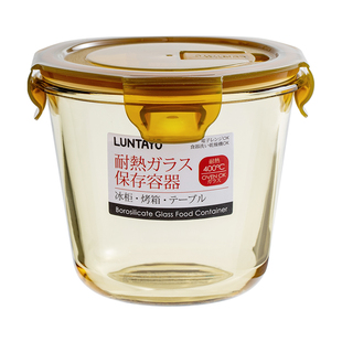 泡面碗日本luntayo大容量食品级带盖方便面神器玻璃碗冷藏保鲜盒