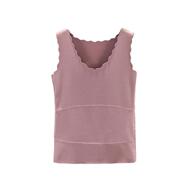 德绒护肚保暖背心女士秋冬季无痕贴身内搭打底衫修身棉质无袖上衣