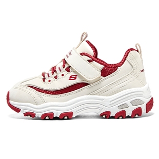 Skechers斯凯奇新年款童鞋小童老爹鞋红色宝宝男女童学步鞋运动鞋