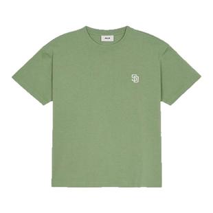 MLB 26夏季新款男纯色小标情侣黑色半袖休闲女短袖显瘦T恤TSB01