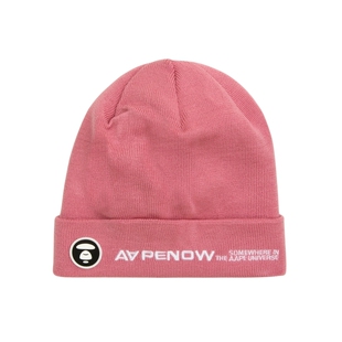 Aape旗舰店配饰猿人徽章字母刺绣潮流针织帽冷帽4866XXP