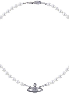 珍珠项链西太后土星别针锁骨链