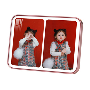 四宫格相框写真照片定制摆台洗宝宝结婚九宫格全家福照片打印订制