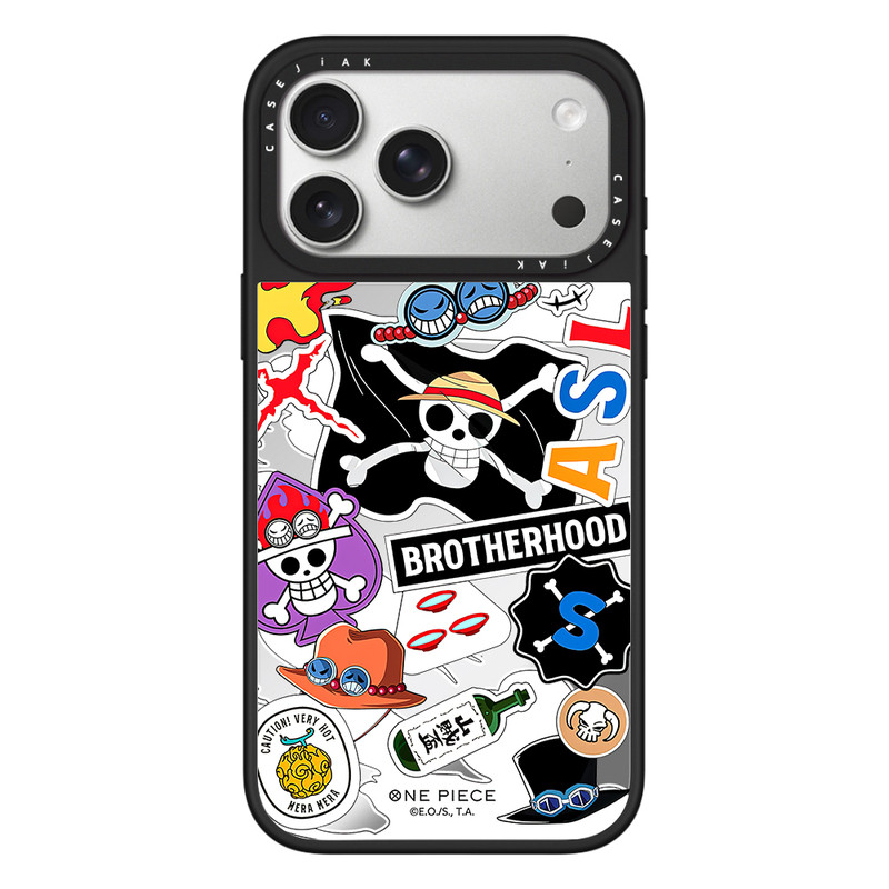 CASEJiAK海贼王路飞海贼团萨博艾斯适用于iPhone苹果17 16Pro Max手机壳15/14Plus13 12pro磁吸Air防摔保护套