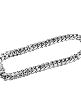 欧美嘻哈粗链古巴链cuban钛钢