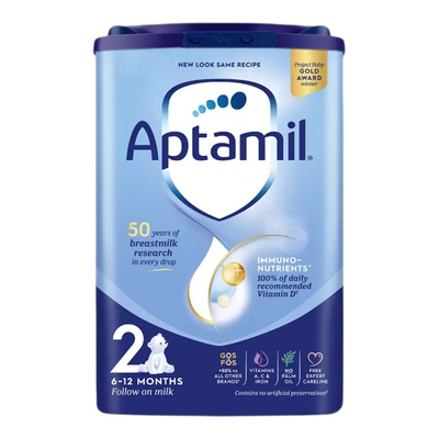 【英国直邮】爱他美Aptamil经典版易乐罐幼儿奶粉2段6-12个月800g