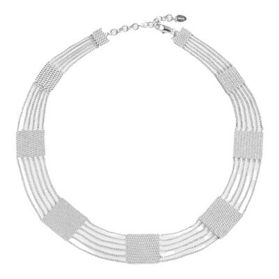 Wens浮光流苏链条拼接项链女