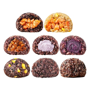 中澜糙米饭团开袋即食杂粮鸡胸肉七色减0低脂肥代早餐主食无糖精