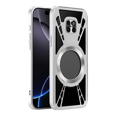 夏季镂空散热适用华为Mate20Pro手机壳铝合金新款mate20专用磁吸360旋转支架保护套魅特60pro+防摔50e透气40p