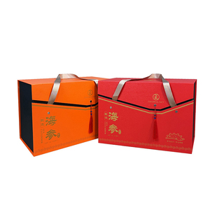 即食海参礼盒包装盒空盒1斤2斤3斤海鲜礼品盒泡沫冷藏保温箱定制