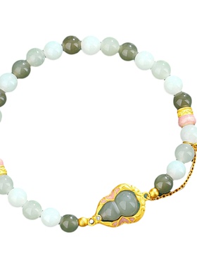 纯银爱心葫芦手链新中式手串礼物