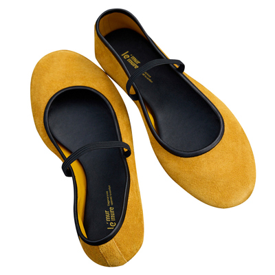 Le'Murmure芭蕾美学牛绒平底鞋