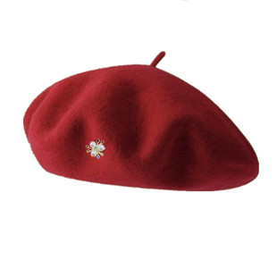 羊毛帽子女款贝雷帽秋冬百搭画家帽蓓蕾帽毛呢礼帽冬天时尚南瓜帽