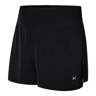 Keep假两件运动短裤女户外高腰内衬防走光跑步训练瑜伽健身短裤女